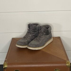 Grey lace boots size 10